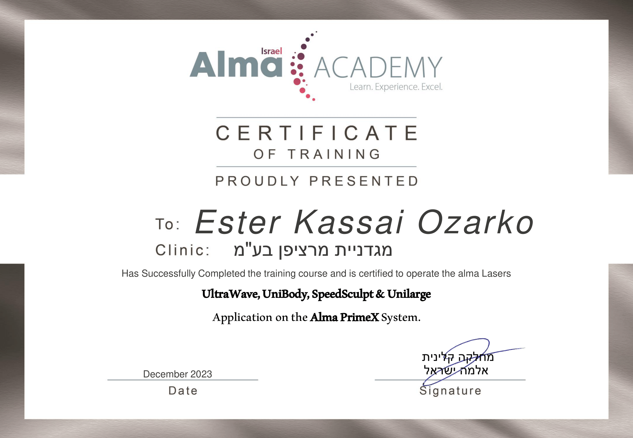 Ester Kassai Ozarko primex